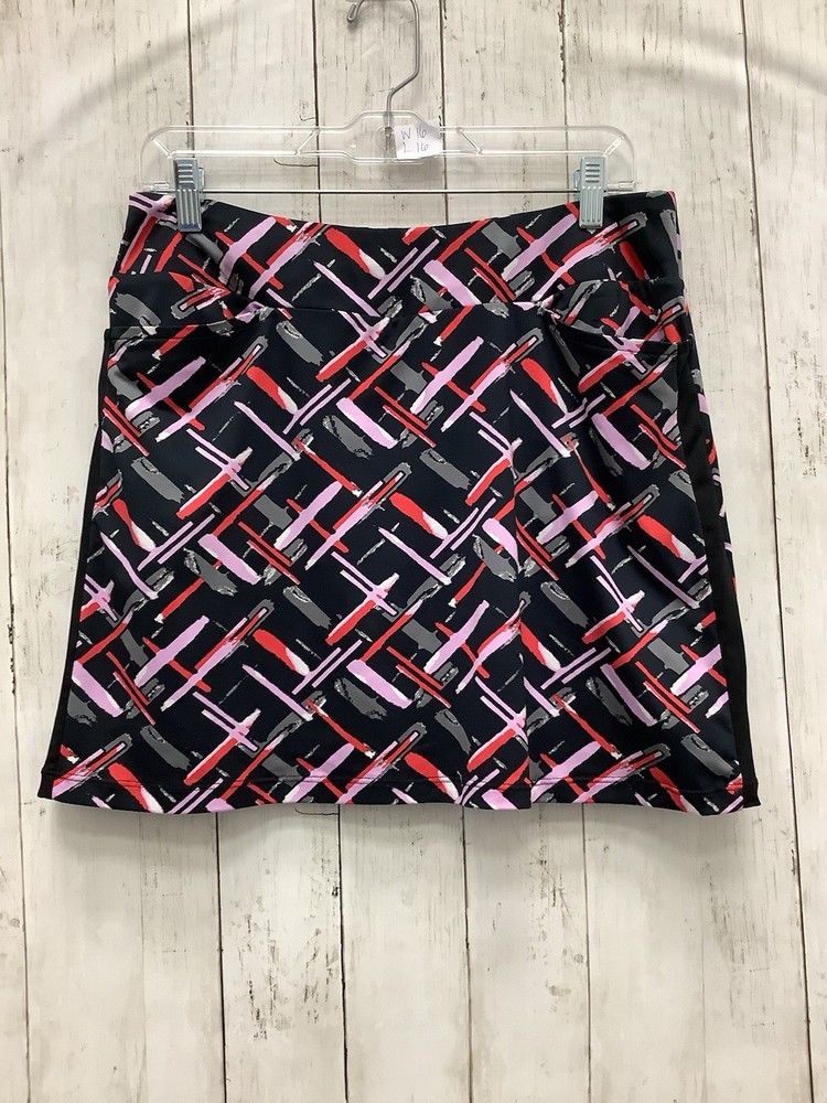 TAIL Women's Medium Pattern Golf Tennis Skort Skirt Zip Pockets