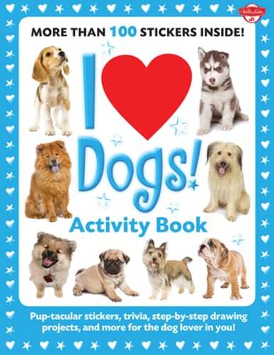Fun Dog Activity Book with Stickers, Trivia & Drawing Guides