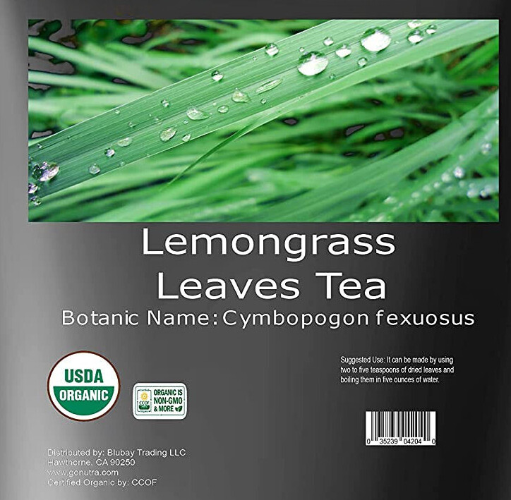 Lemongrass Tea Organic 8.8oz Loose Leaf Herbal Tea