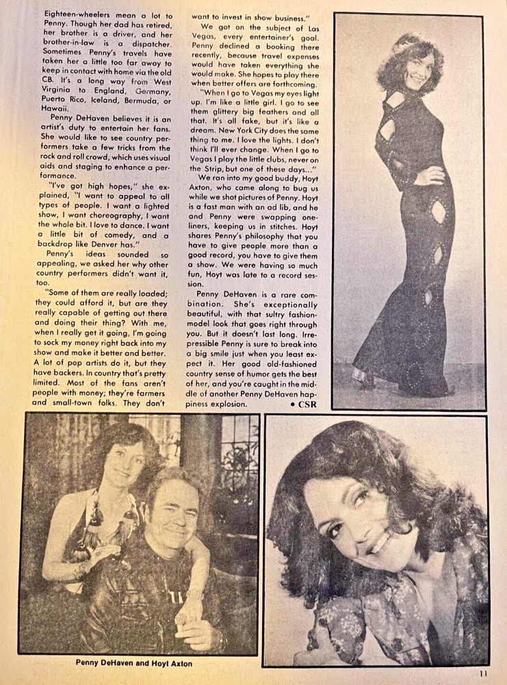 1977 Country Singer Penny DeHaven