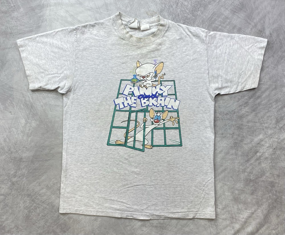 Vintage Animaniacs Pinky And The Brain T-shirt Size M World Domination