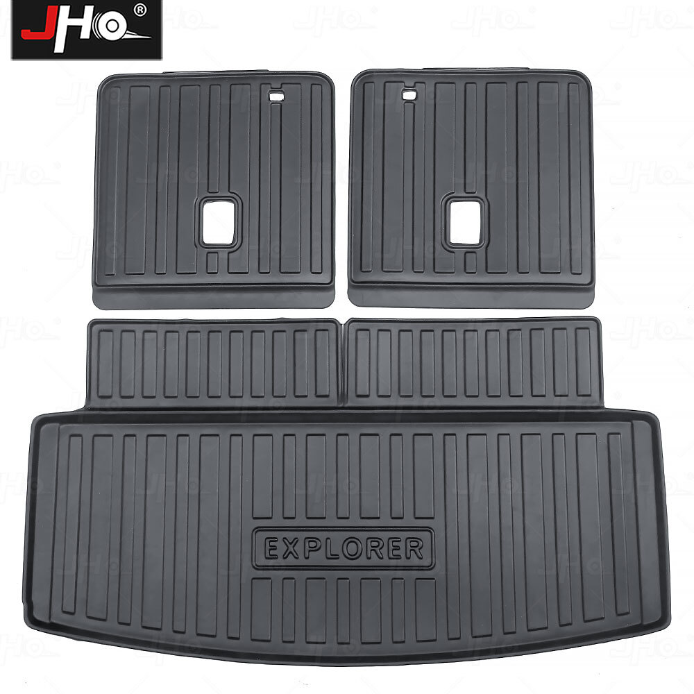 Cargo Liner Rubber Waterproof Rear Trunk Floor Mat for Ford Explorer 2020-2022