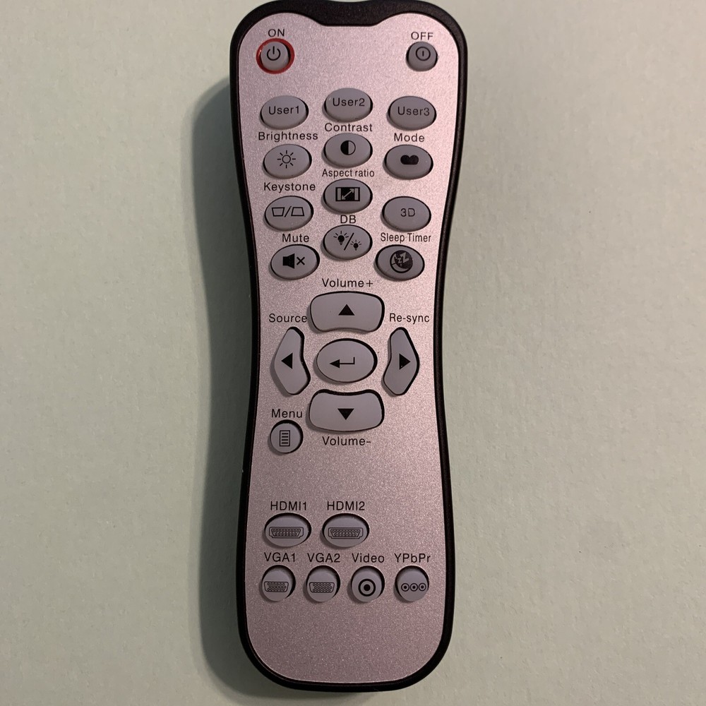 Optoma OEM Projector Remote Control Silver Black L-27-5KEY