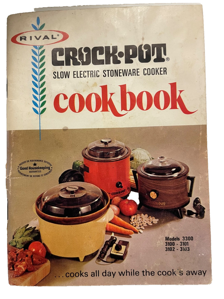 Vintage 1970s Original Crockpot Cookbook Recipe Paperback Book