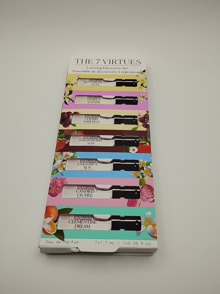 The 7 Virtues - Unisex Perfume EDP Layering Discovery Set - 8 x .06 fl oz NEW ‼️