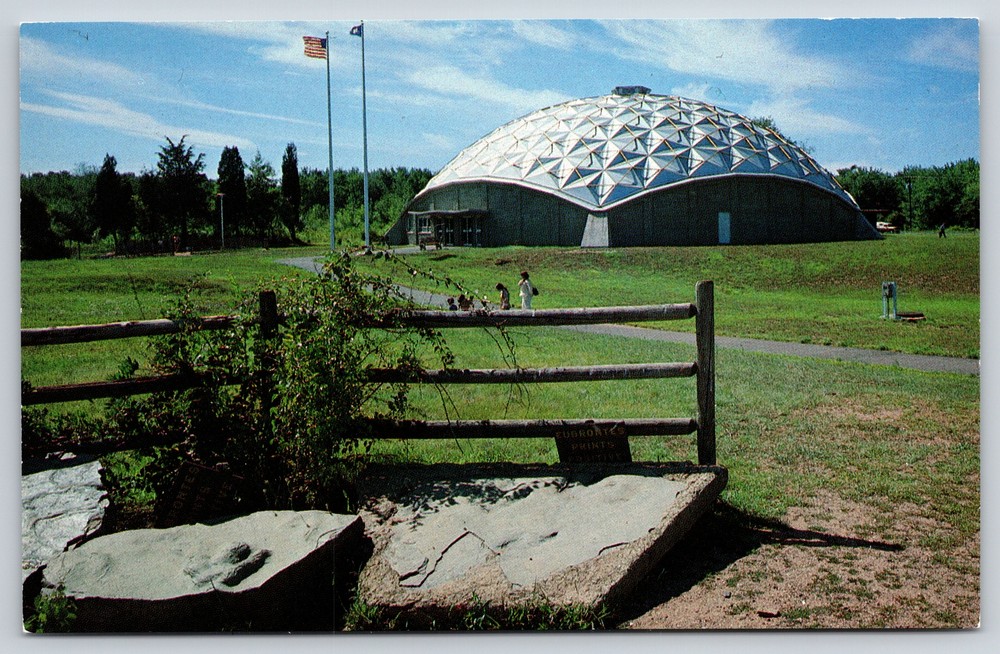 Rocky Hill Connecticut~Dinosaur State Park & Observatory~Vintage Postcard