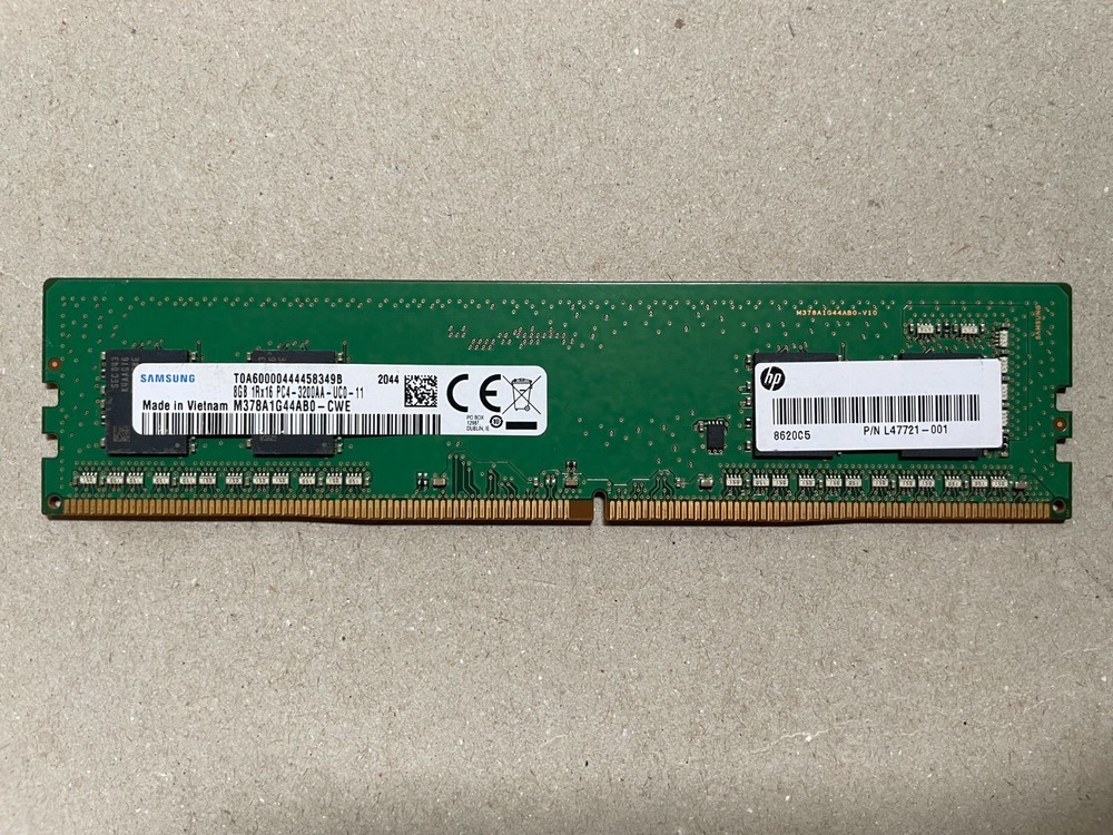 Samsung HP 8GB DDR4 RAM PC4-3200AA 3200MHz Desktop Memory M378A1G44AB0-CWE L4772