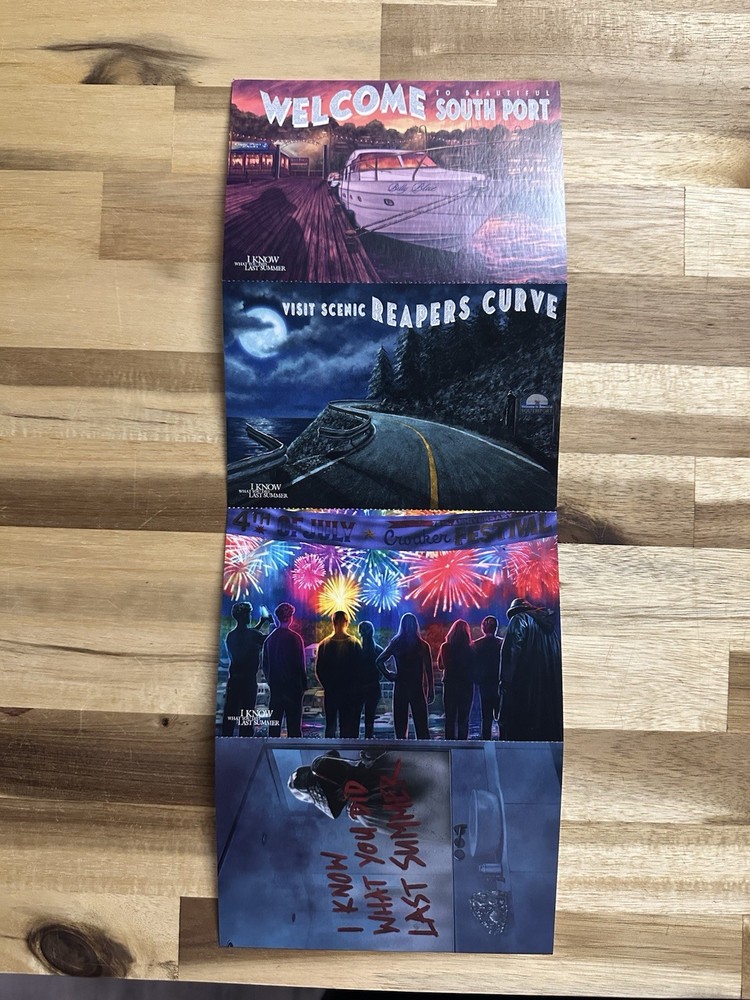 I Know What You Did Last Summer Movie 2025 Original Postcards Opening Night