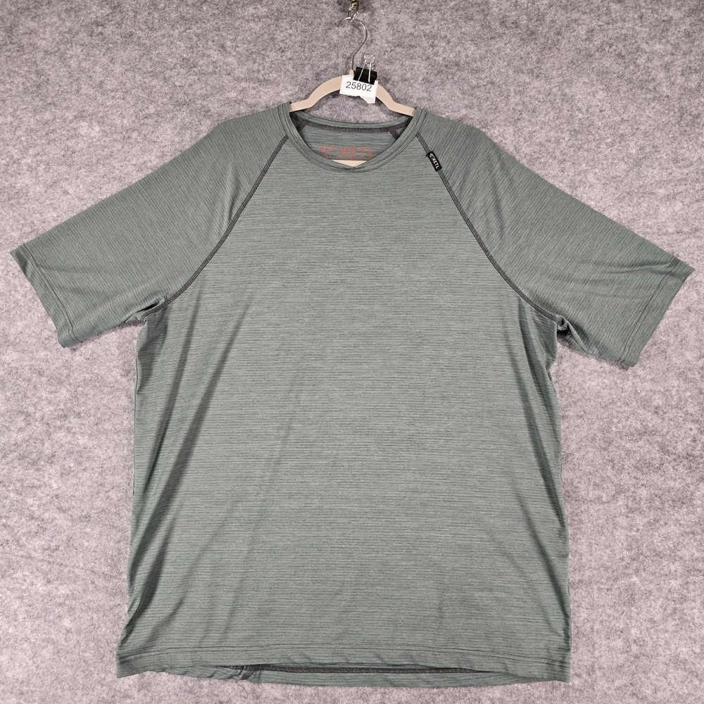 Ketl T-Shirt Mens XXL 2XL Short Sleeve Green  Ribbed Lightweight Breathable