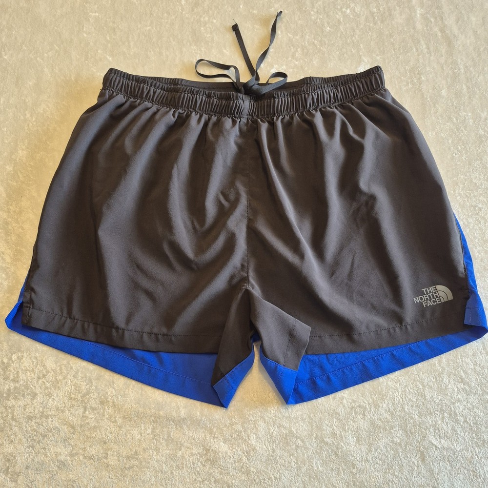 The North Face Flight Running Shorts Men’s M Black Blue Athletic Trail Pockets