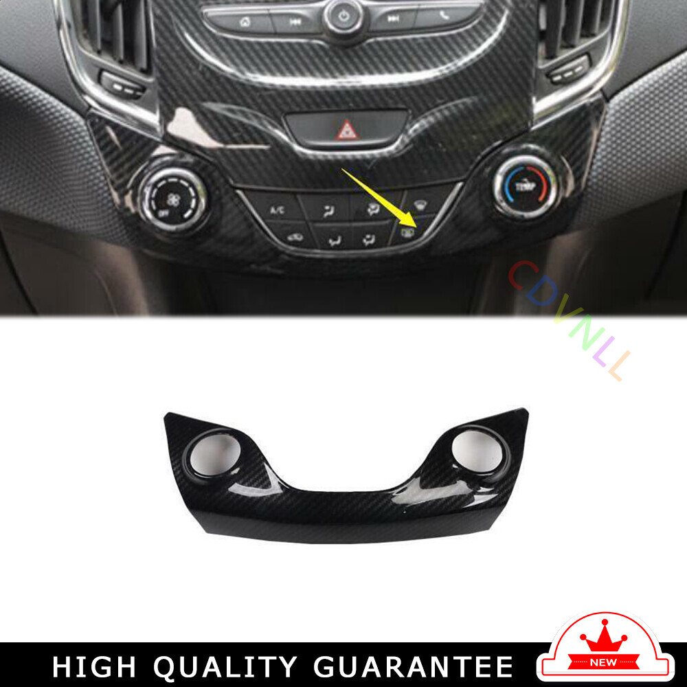 Car Console Volume Switch Panel Trim For Chevrolet Cruze 2016-2019 Carbon Fiber