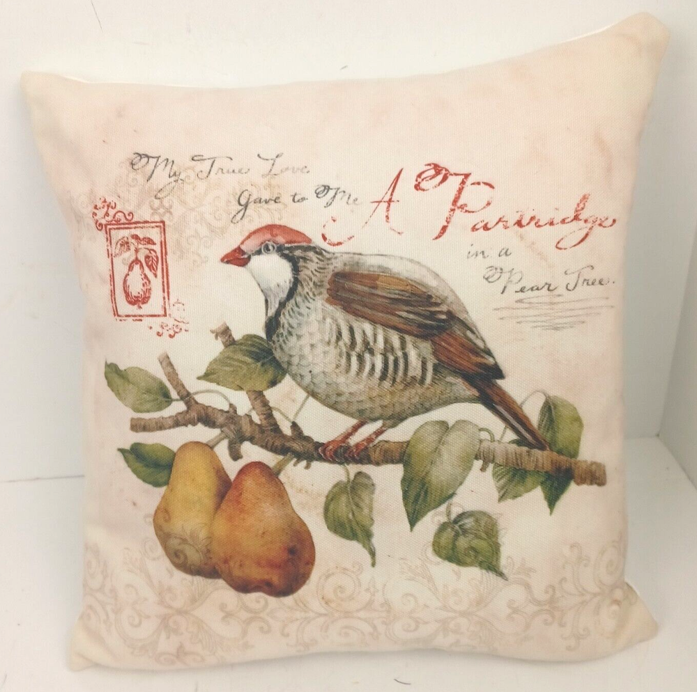 Christmas Partridge in a Pear Tree Accent Throw Pillow Tim Coffey 15