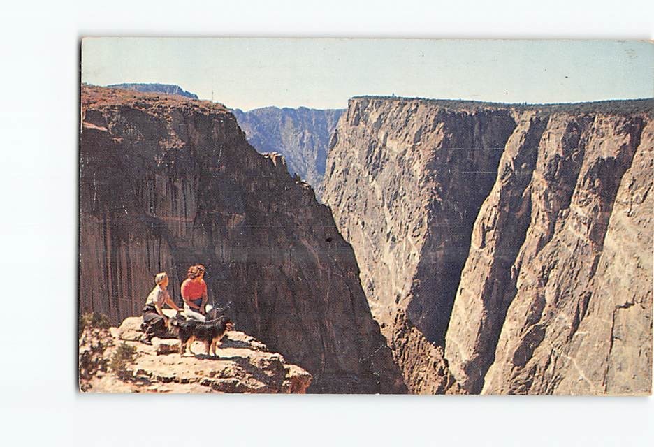 Postcard Black Canyon of the Gunnison River Colorado USA