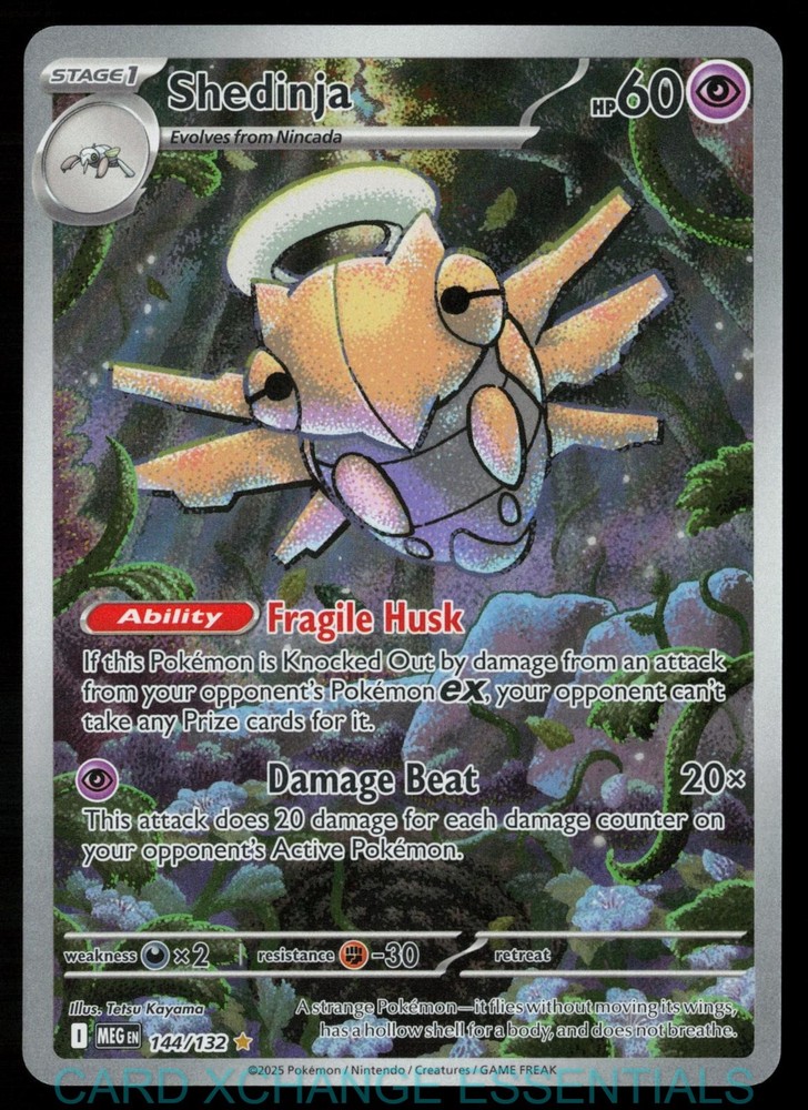 Shedinja 144/132 Illustration Rare Mega Evolution Pokemon Holo Near Mint
