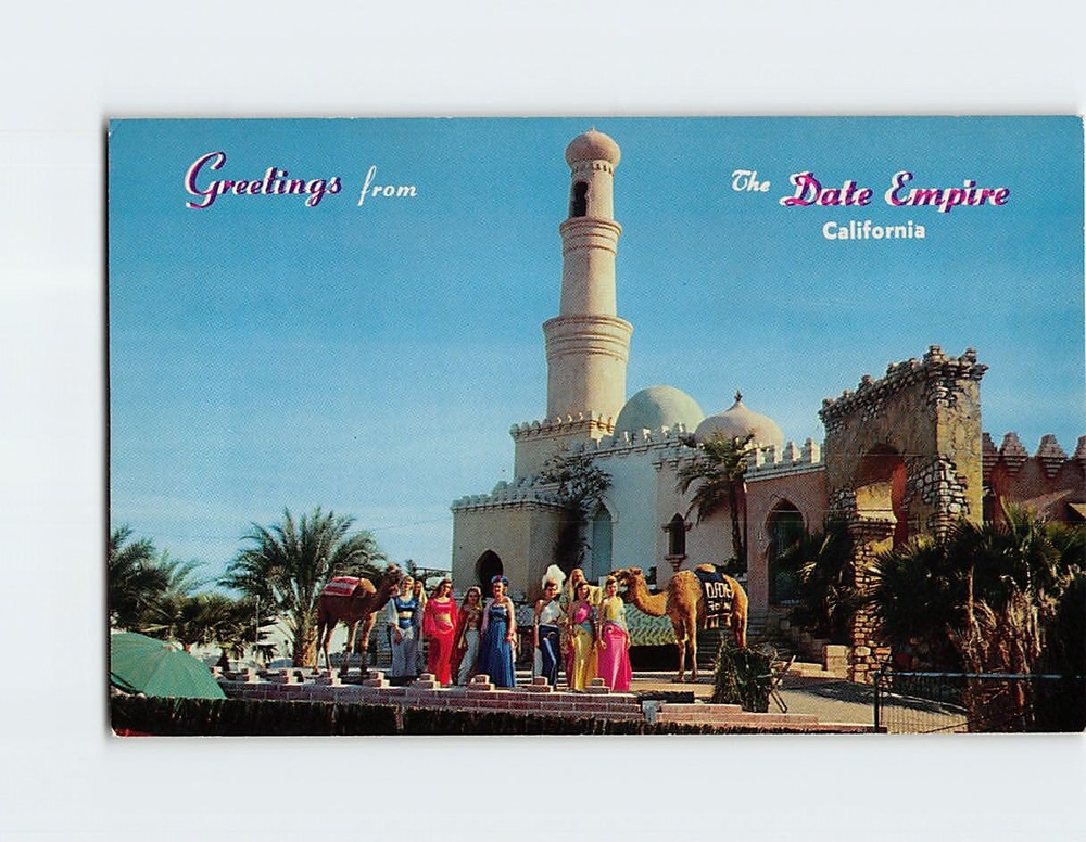 Postcard Greetings from The Date Empire Indio California USA