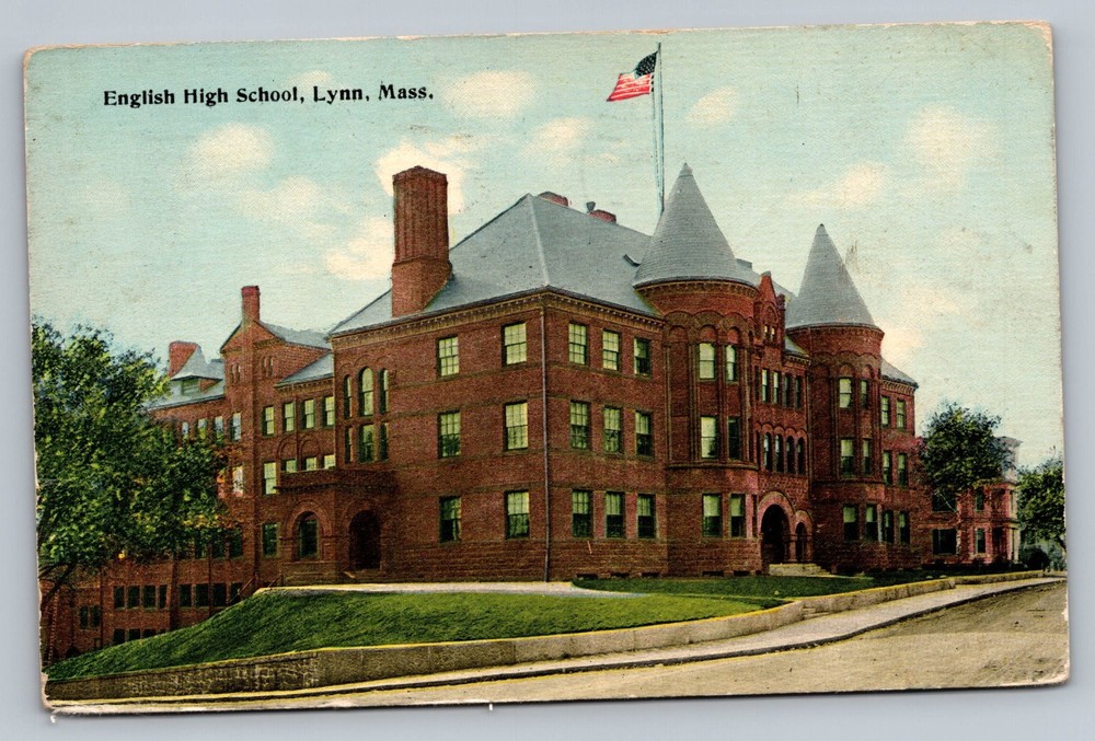 1913 English High School Lynn Massachusetts MA Vintage Postcard