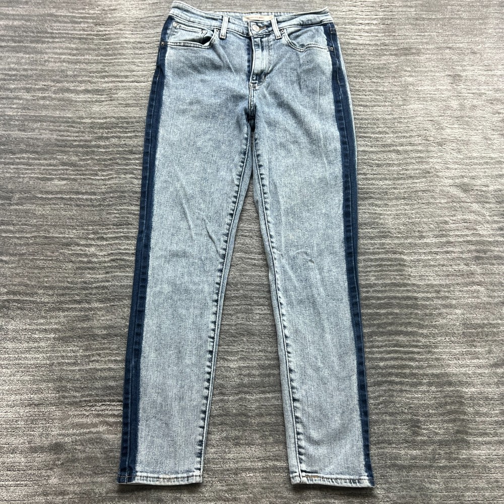 Levi's 721 Jeans Size 27 Womens High Rise Skinny Medium Wash Blue Denim