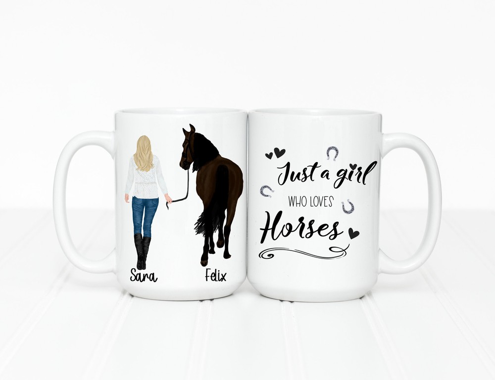 Personalized Horse Mug Personalized Gift For Her Custom Horse Mug Girlfriend
