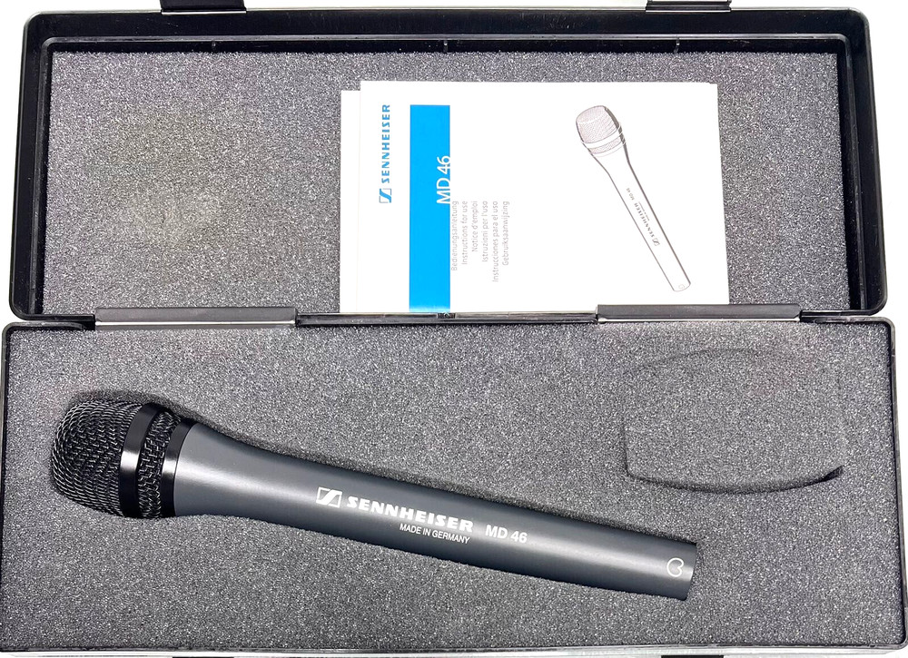 Sennheiser MD 46 dynamic cardioid microphone NEW