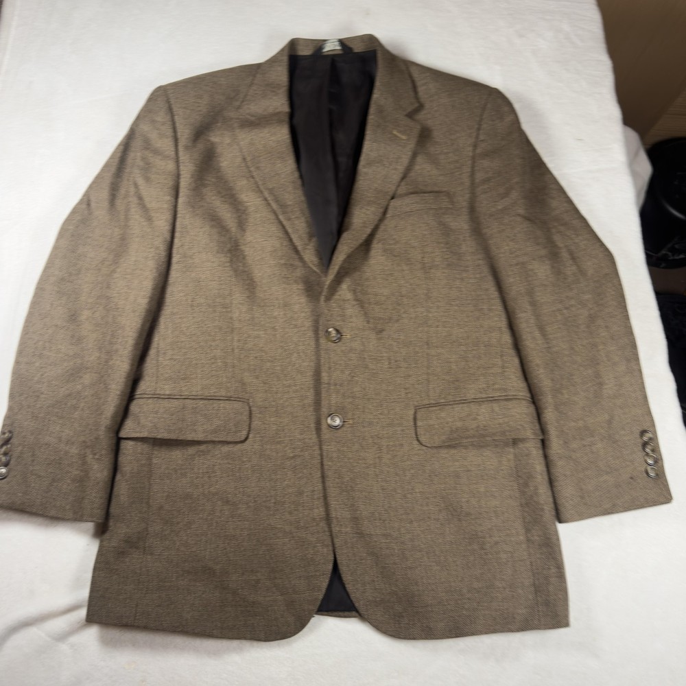 Jos. A. Bank Blazer Mens 42R Brown Wool Sport Coat Travelers Collection 2 Button