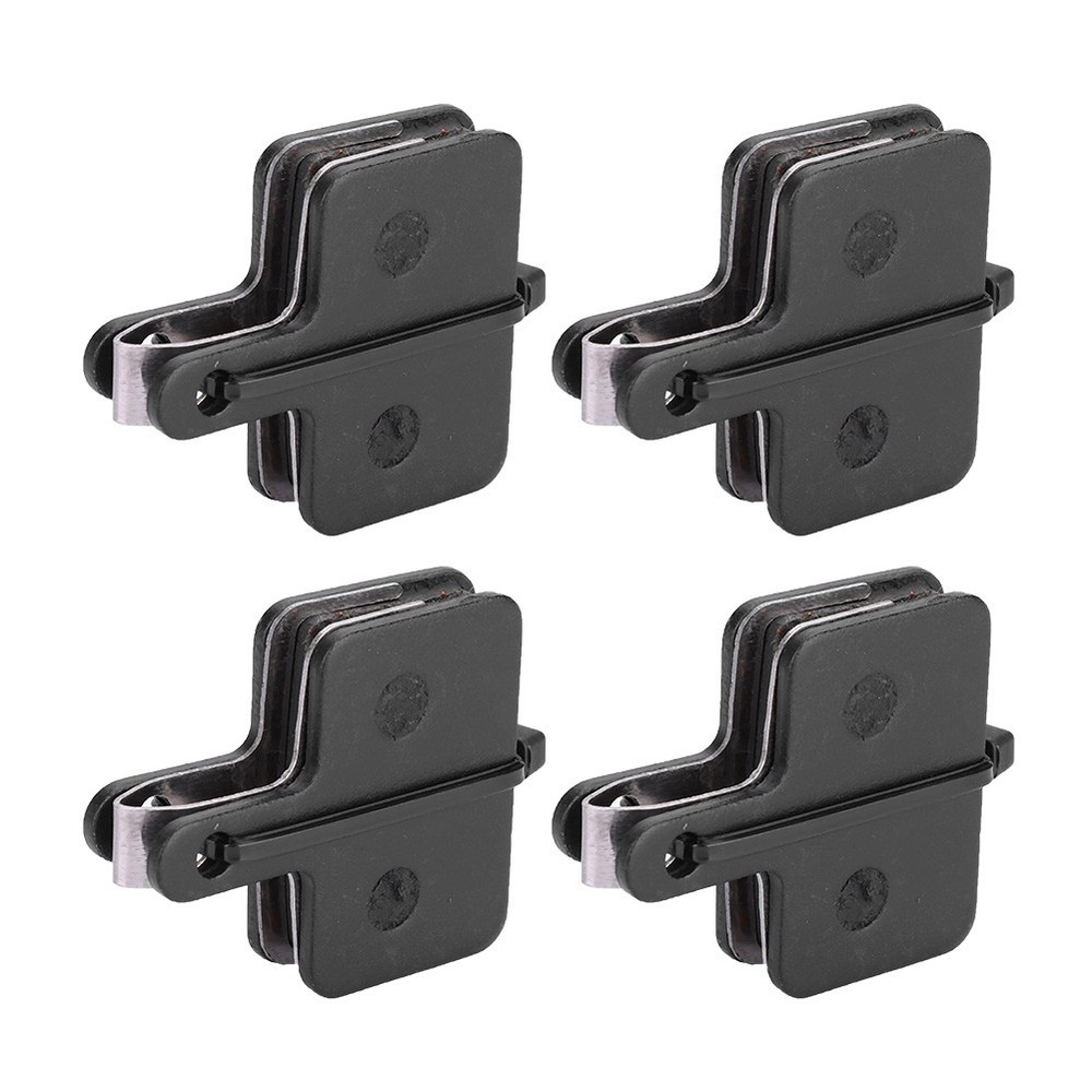 4 Pairs Copper Semi-Metallic Bicycle Disc Brake Pads for Bikes