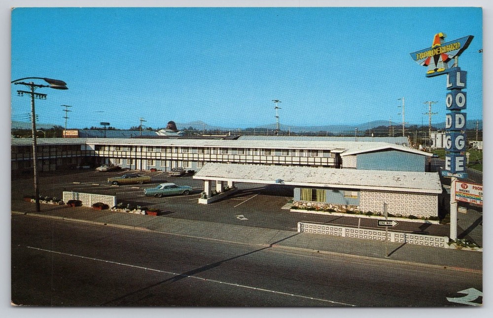 Thunderbird Lodge Crescent City CA Vintage Postcard 1960s Motel