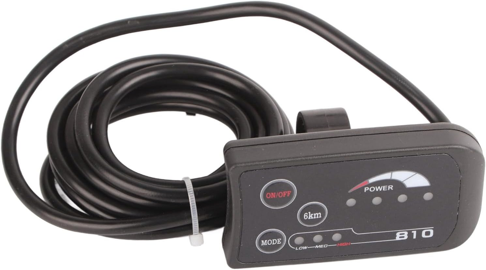 810 LCD Display Panel for Electric Bike with 5-Wire Controller