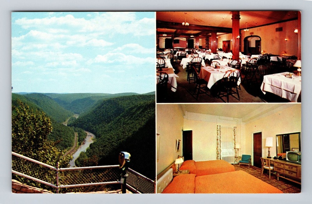 Wellsboro PA-Pennsylvania, Penn Wells Hotel, Mary Wells Dining Vintage Postcard