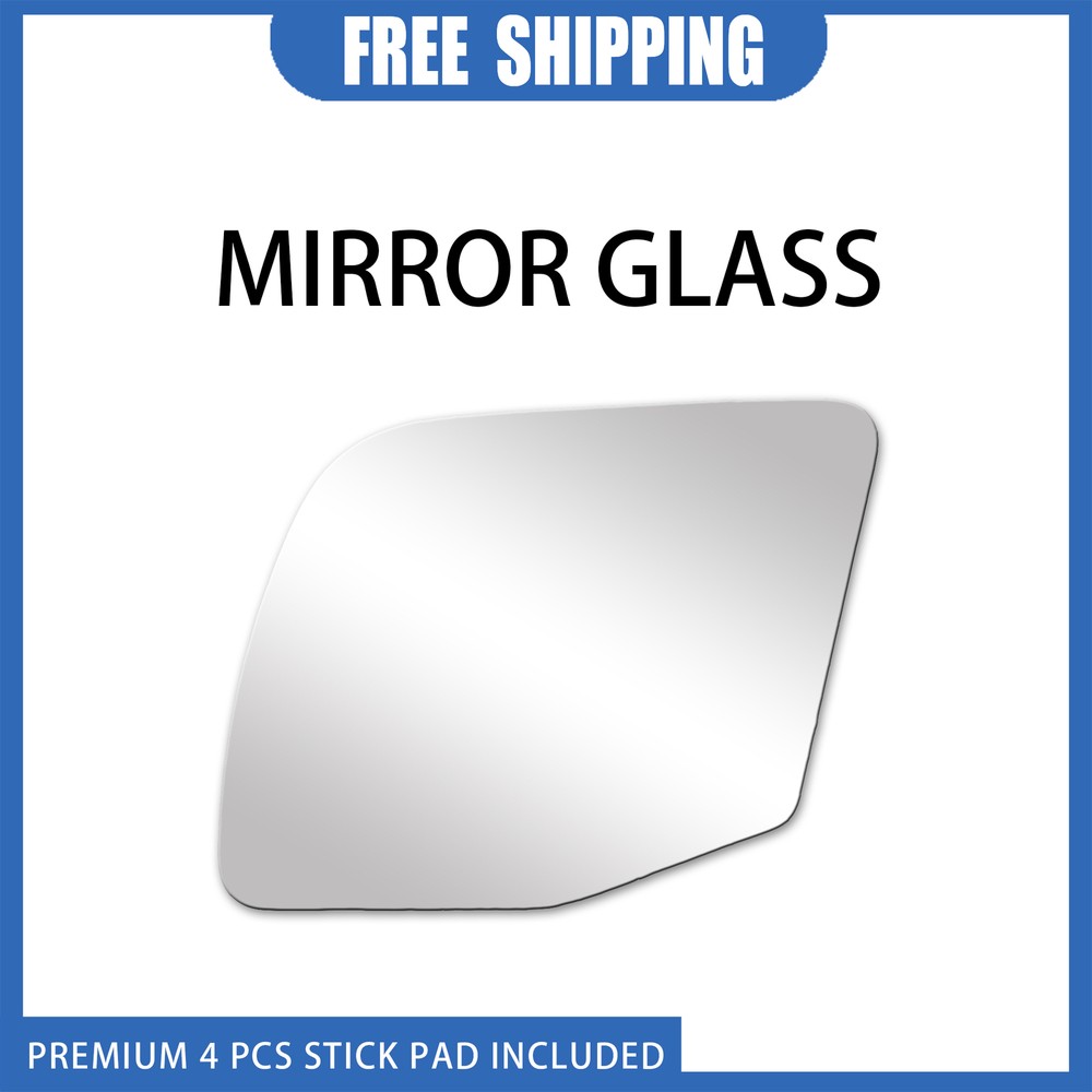 1996-2000 Ford E150 E250 E350 Econoline Left Side Flat Mirror Glass Replacement