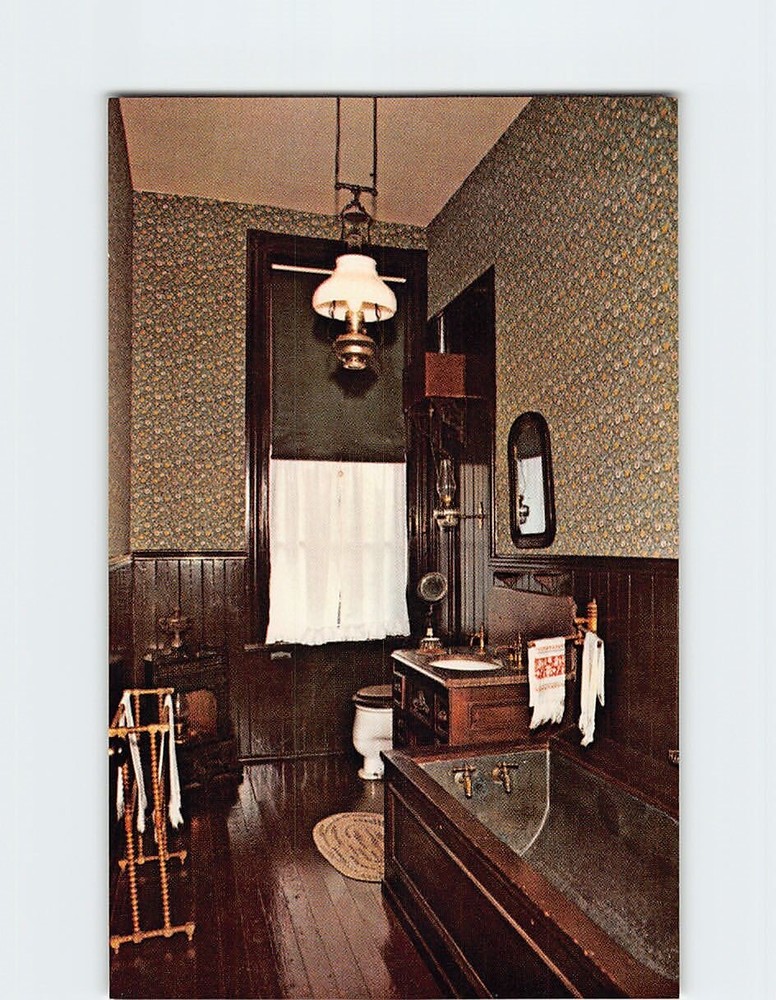 Postcard Tower Grove House Bathroom Missouri Botanical Garden St. Louis MO USA