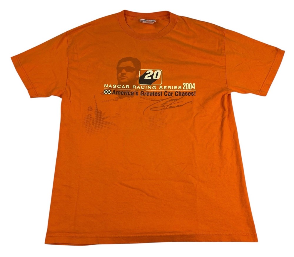 Vintage Y2K Home Depot NASCAR Tony Stewart #20 T-Shirt Racing Tee Men’s Large