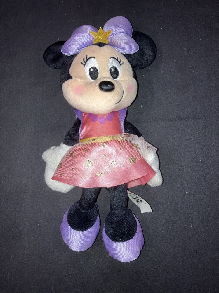 Disney Junior Minnie Mouse Plush in Pink Dress 10