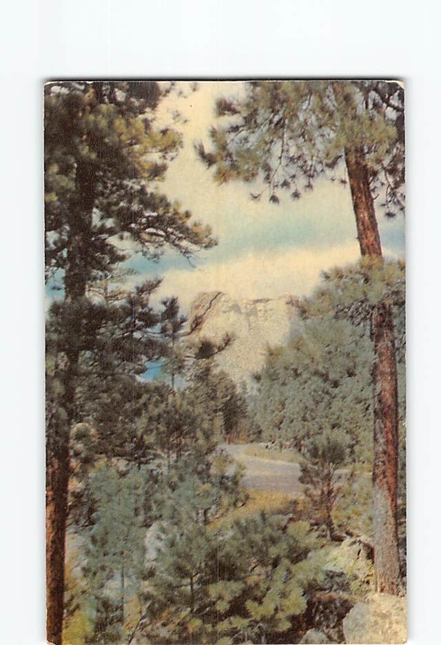Postcard Mt. Rushmore National Memorial Black Hills South Dakota USA