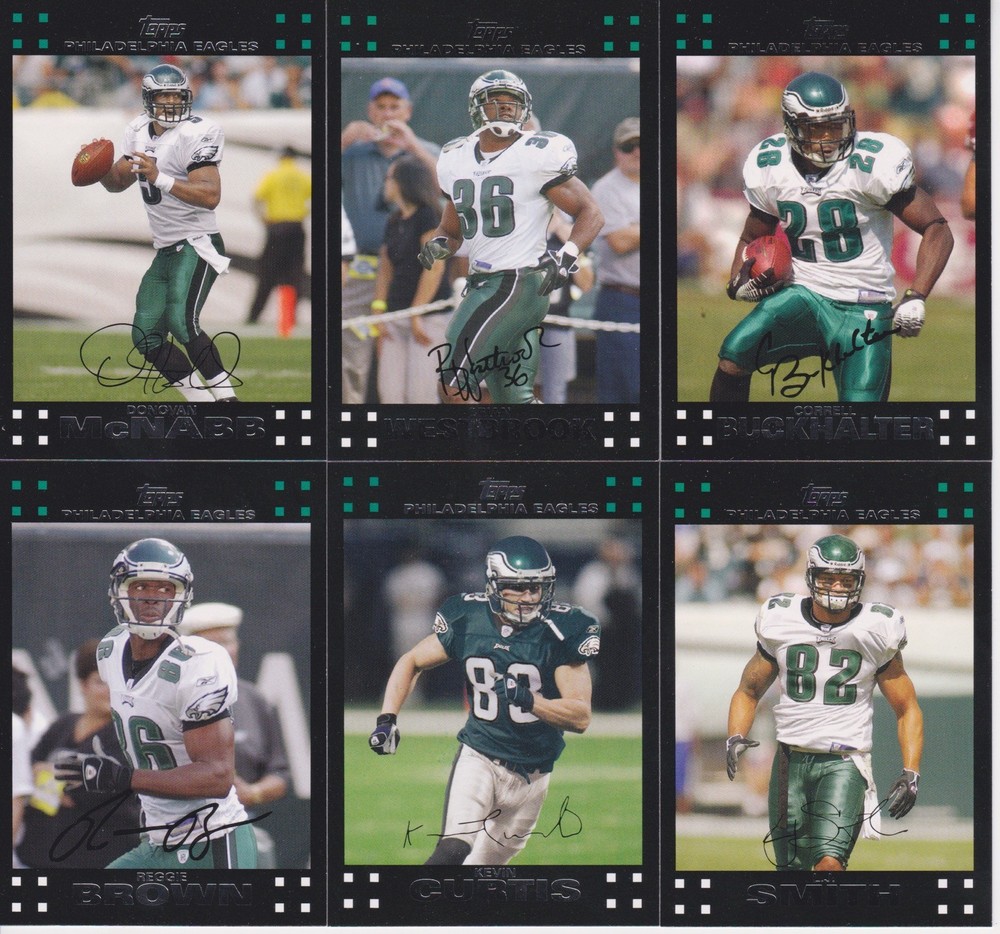 2007 Topps Football Complete Team Set Philadelphia Eagles (12) McNabb