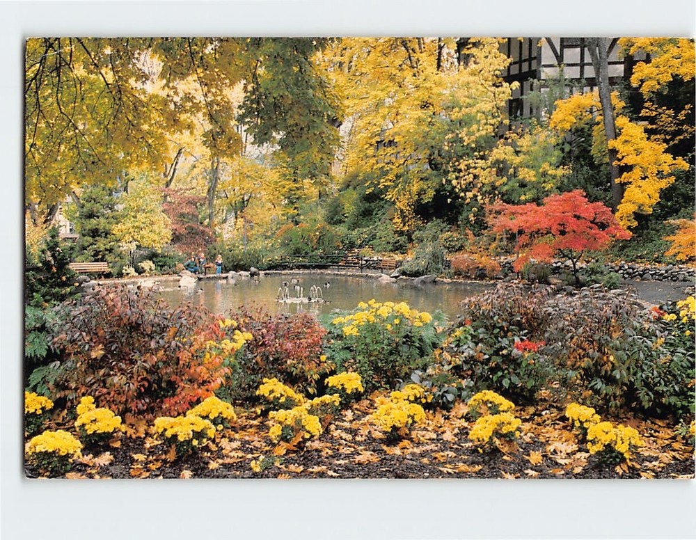 Postcard Lithia Park & Lower Duck Pond in Autumn Ashland Oregon USA