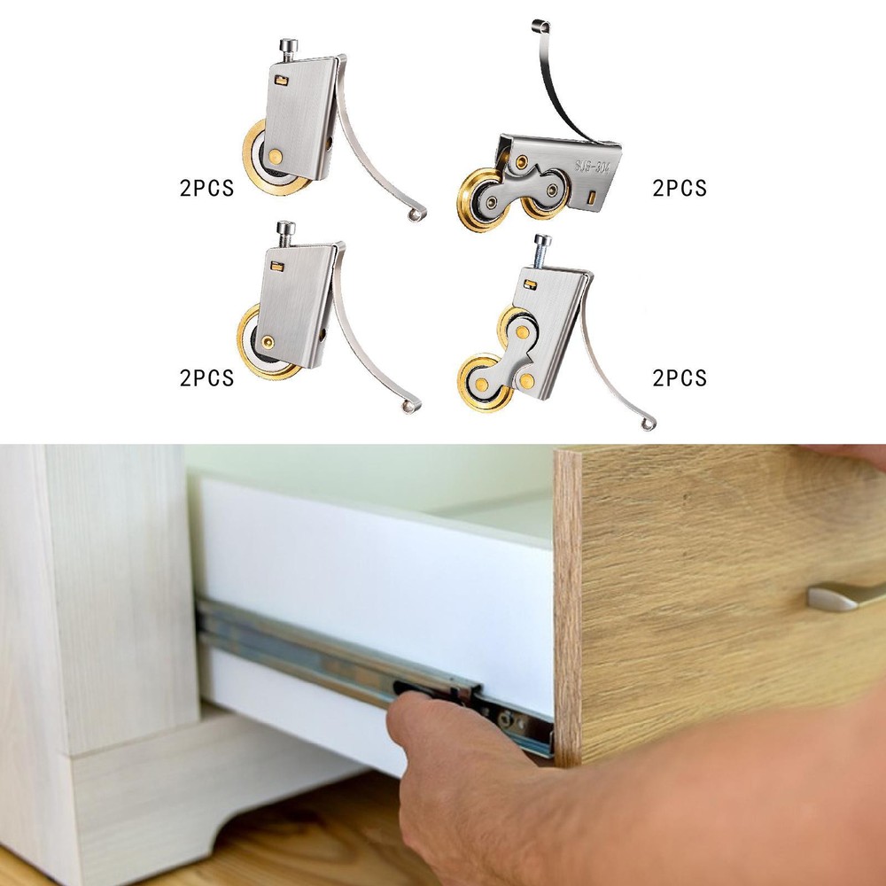 2x Sliding Screen Door Tandem Roller Versatile Easily Install Replacement