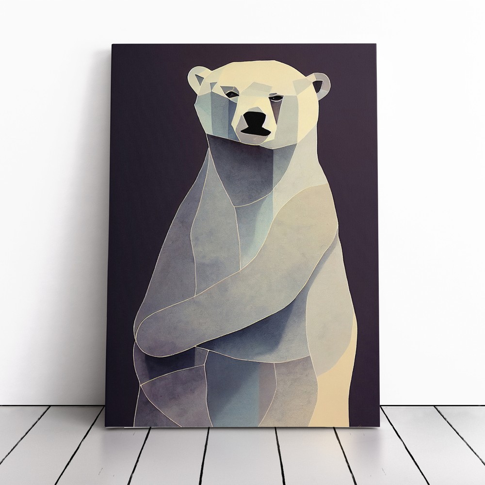 Polar Bear Contemporary Vol.3 Canvas Wall Art Print Framed Picture Home Decor