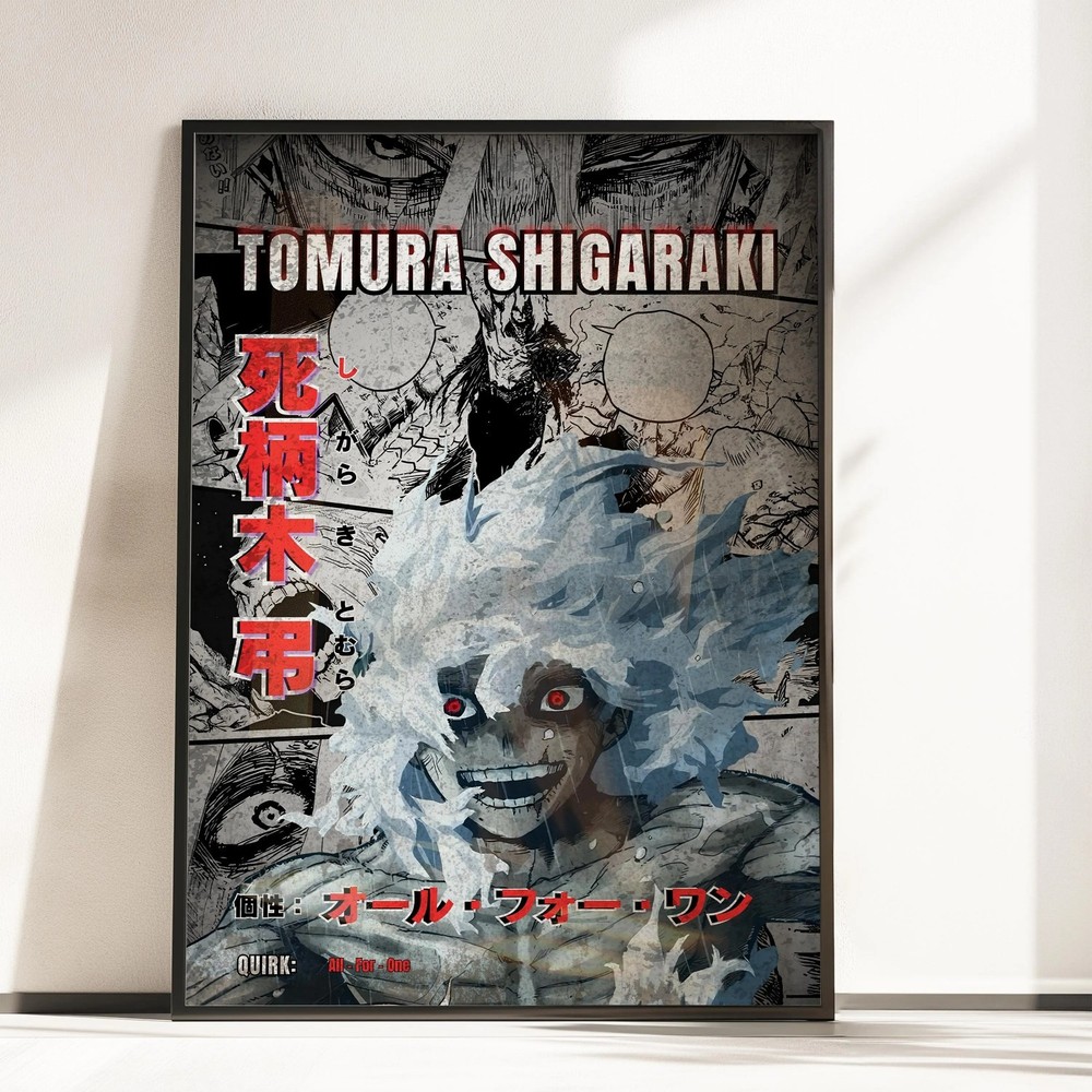 Tomura Shigaraki Final Evolution Poster MHA Manga Art Wall Print All Sizes