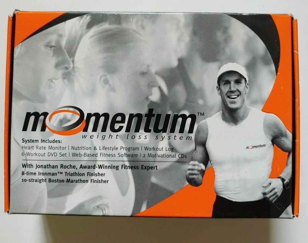 Momentum Weight Loss System Heart Rate Monitor Watch DVDs CDs Instructions