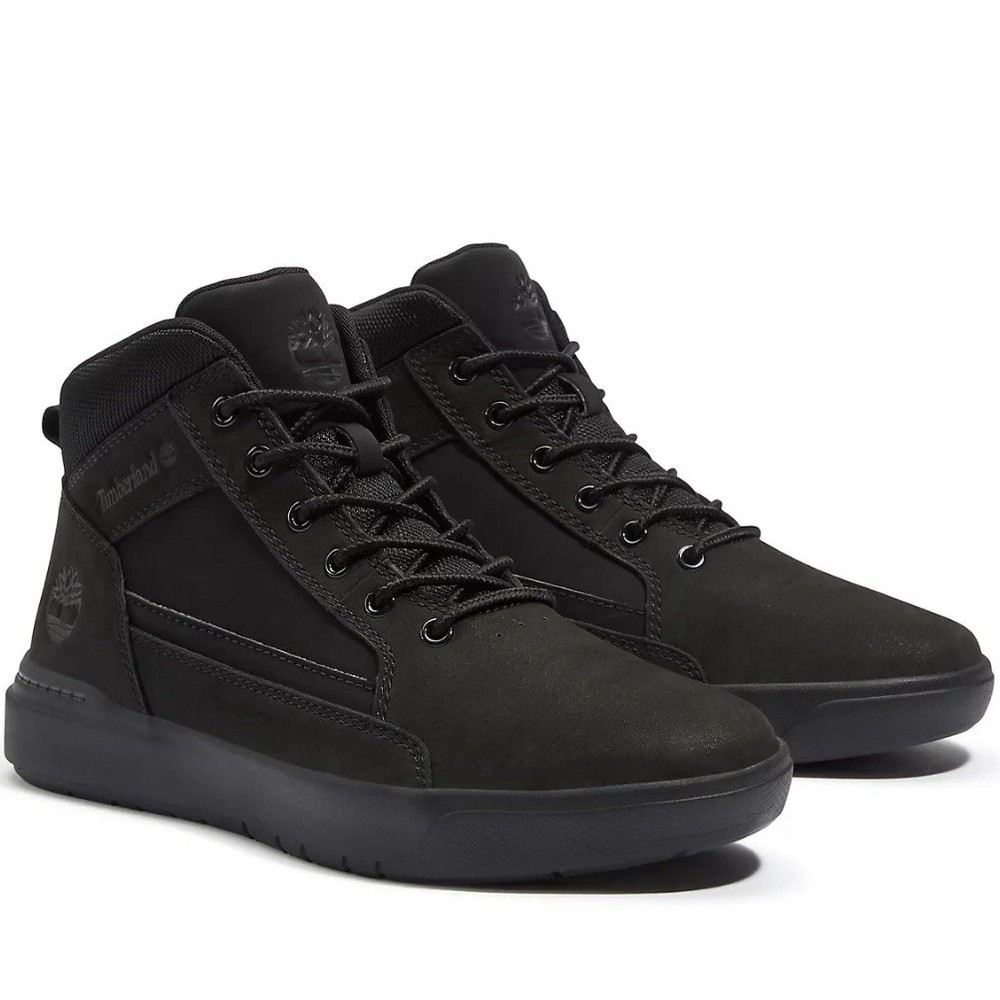 Timberland Allston Mid Sneaker Shoes Boots TB0A69V5EQ4 Black Mens Size 8 NWB