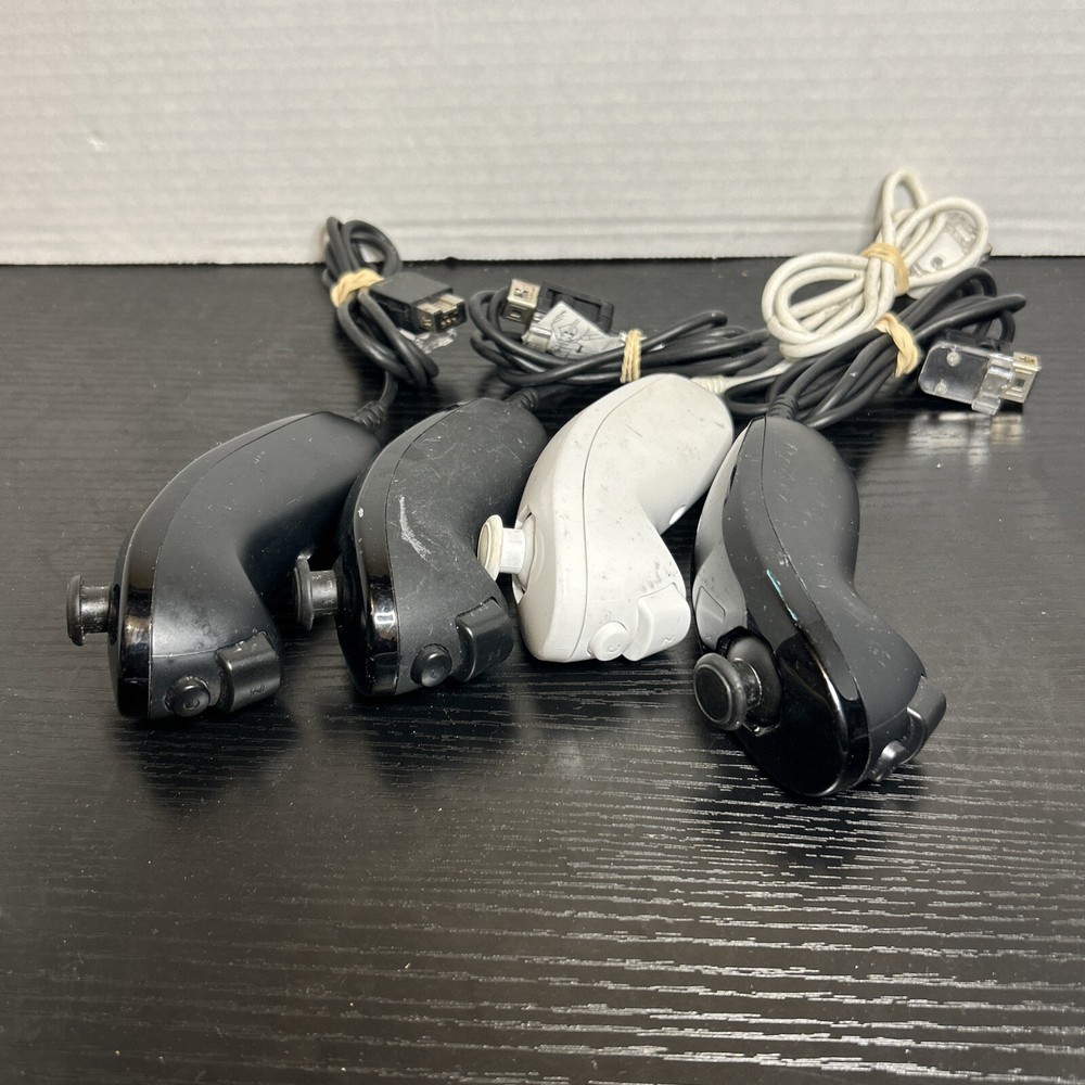 Lot of 4 |  Wii Nunchuck Remote Controller For Nintendo Wii