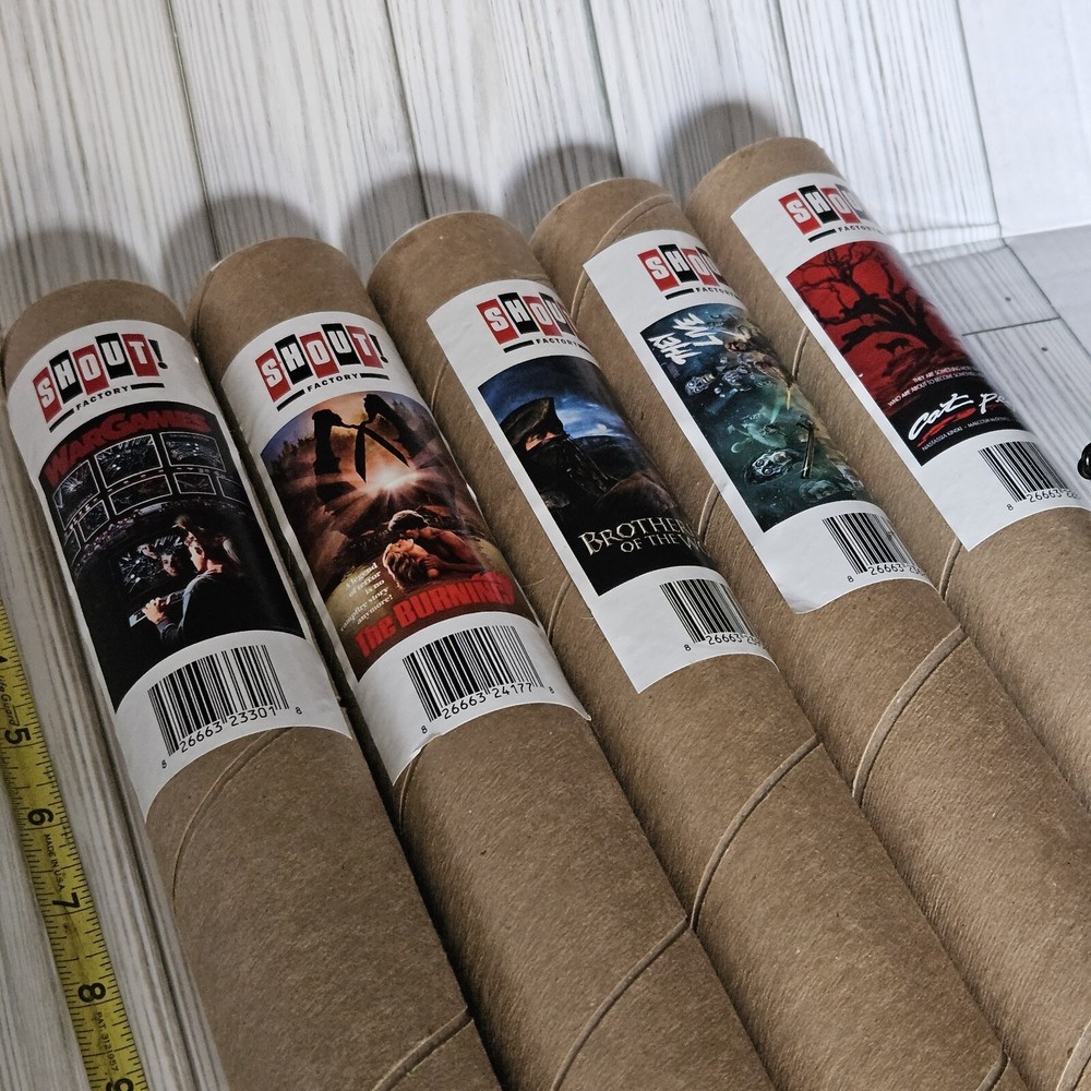 Shout Factory Lot Of 5 Posters They Live Cat People The Burning War Games +1