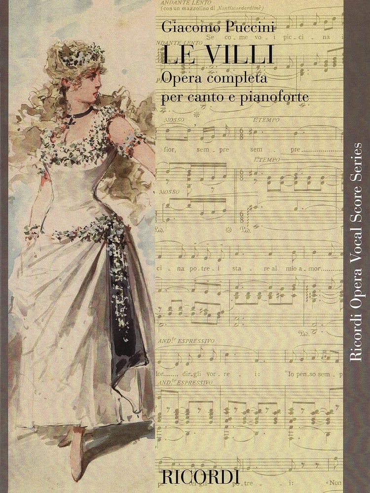 Giacomo Puccini Le Villi Opera Vocal Score & Piano Classical Sheet Music Book