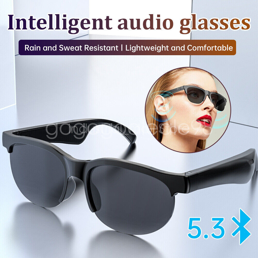 2 in 1 Wireless Bluetooth Sunglasses with Waterproof Headphones