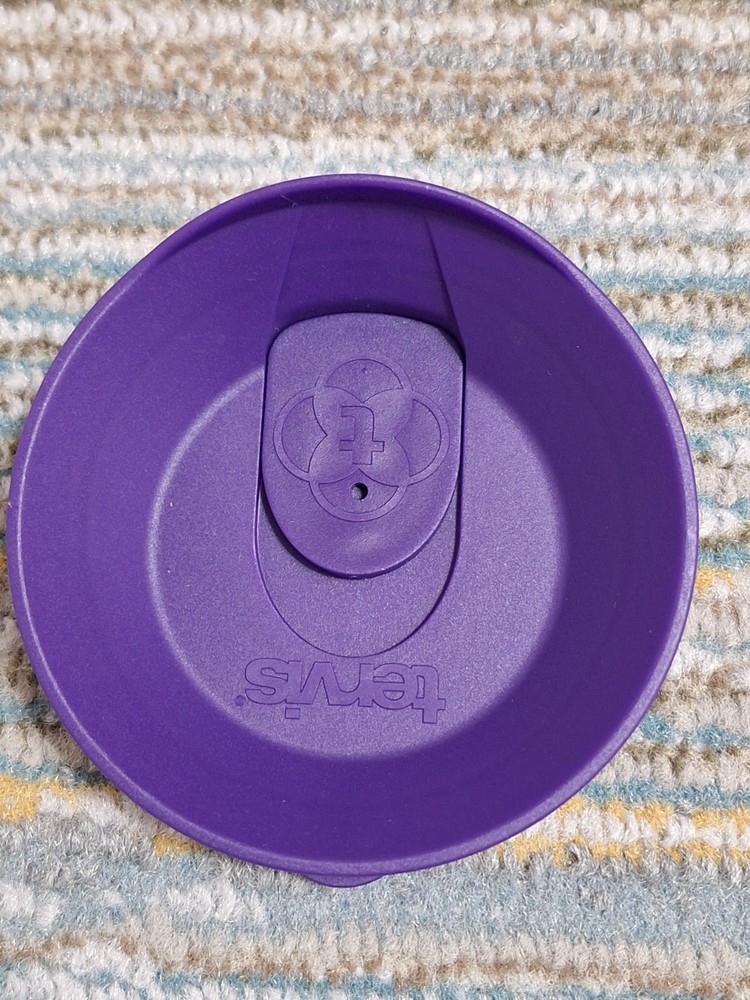 Genuine Tervis Tumbler 24oz Travel Lid with Slider in Purple