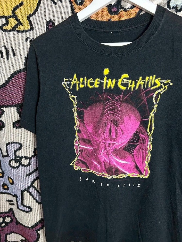 Alice In Chains Jar of flies 100% cotton black t-shirt QT7791