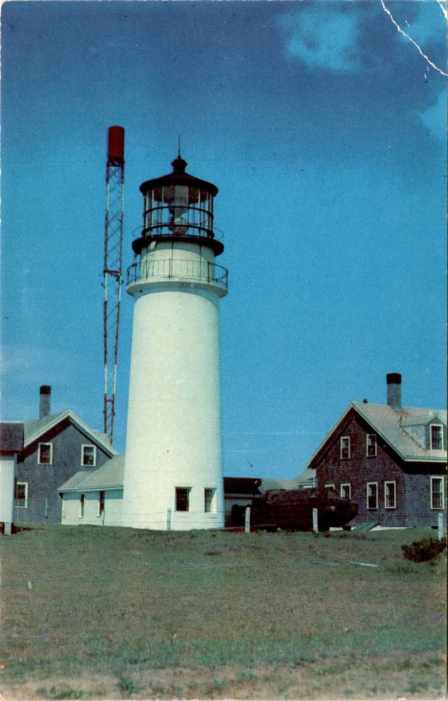Highland Light, Cape Cod, Mass, Truro, Mayflower Sales Co., Provincet Postcard