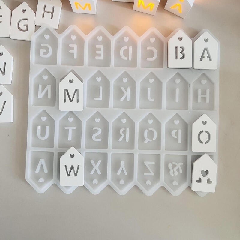 2-Piece Silicone House Molds for Resin Jewelry and Home Decor Crafts