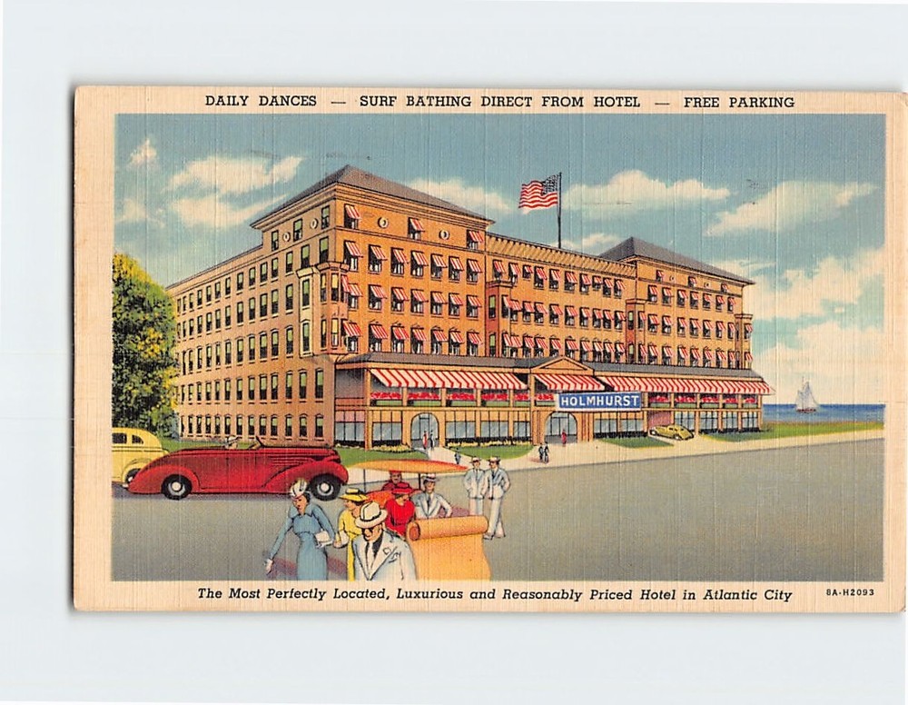 Postcard The Holmhurst Atlantic City New Jersey USA
