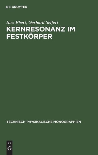 Ines Ebert Gerhard Seifert Kernresonanz Im Festkörper (Hardback)
